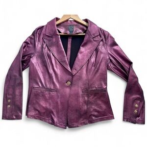 Clara Sun Woo *Liquid Leather* women’s lightweight jacket